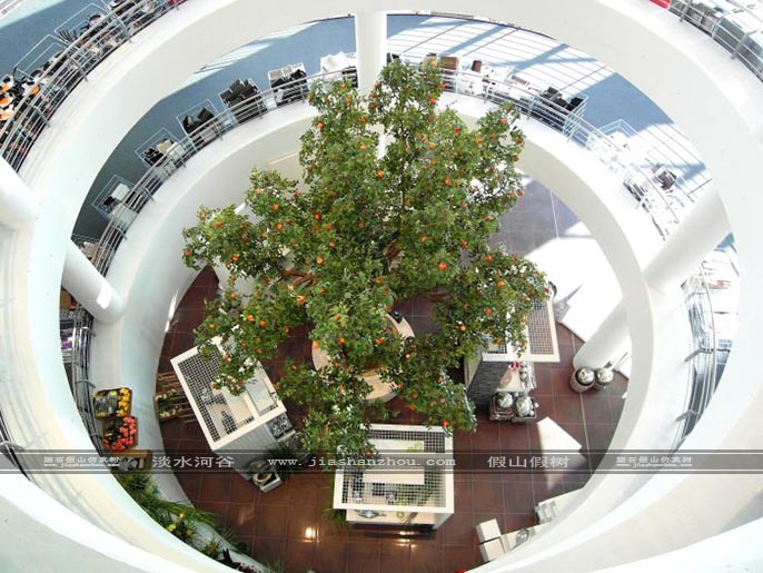 仿真樹葉室內裝飾效果