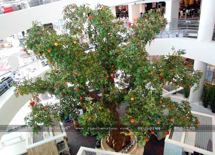 仿真樹葉室內裝飾效果