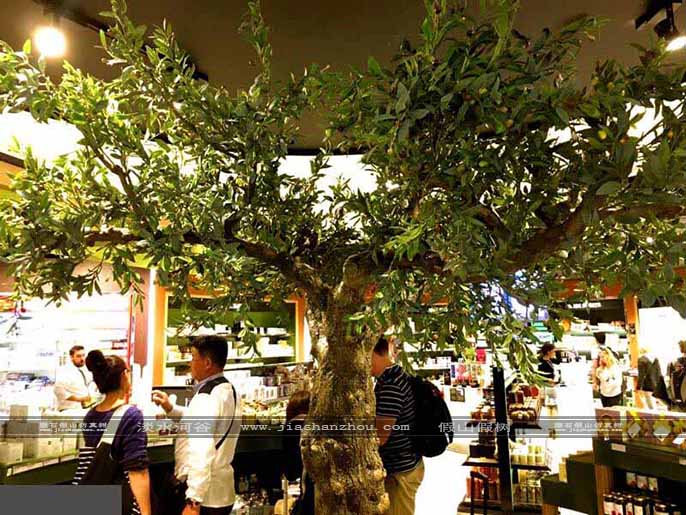 仿真樹葉室內裝飾效果