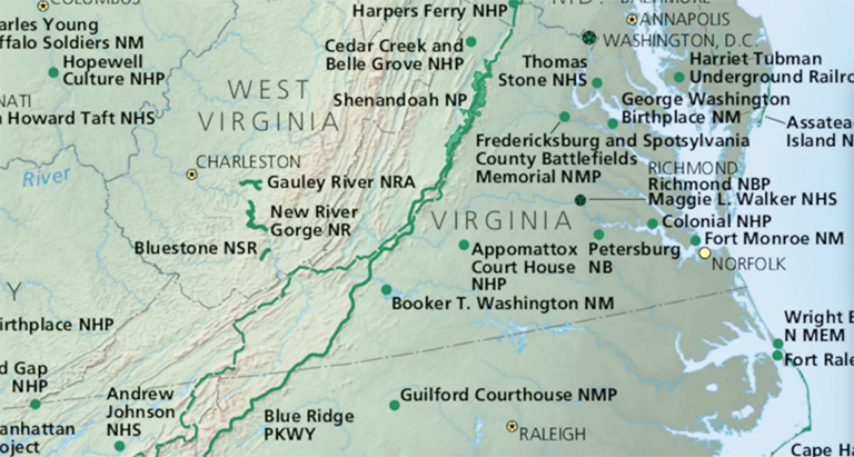 弗吉尼亞國家公園的國家公園服務地圖.jpg 弗吉尼亞國家公園的國家公園服務地圖