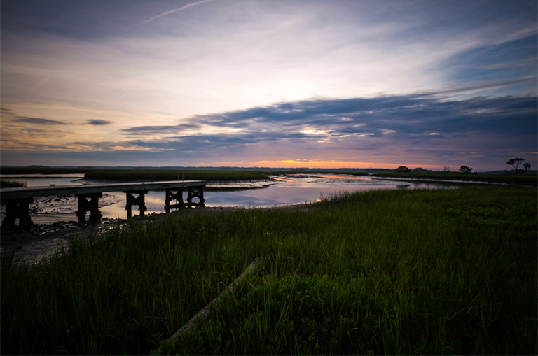 在佛羅里達州杰克遜維爾的雪松點美麗的日出.jpg 在佛羅里達州杰克遜維爾的雪松點美麗的日出