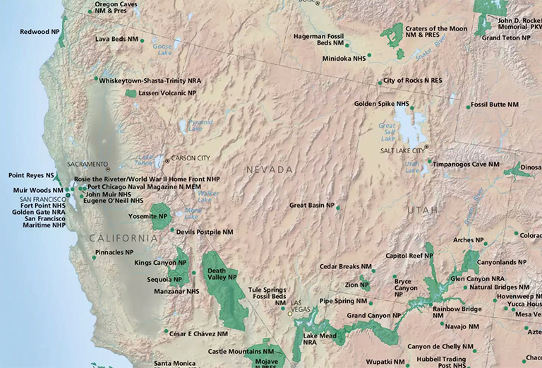 內(nèi)華達(dá)州國(guó)家公園的NPS地圖.jpg 內(nèi)華達(dá)州國(guó)家公園的NPS地圖