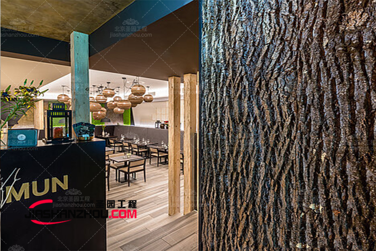 仿真樹(shù)皮墻面裝飾