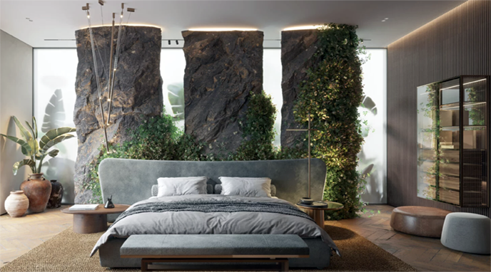 仿石藝術背景墻