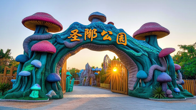 生態(tài)園大門