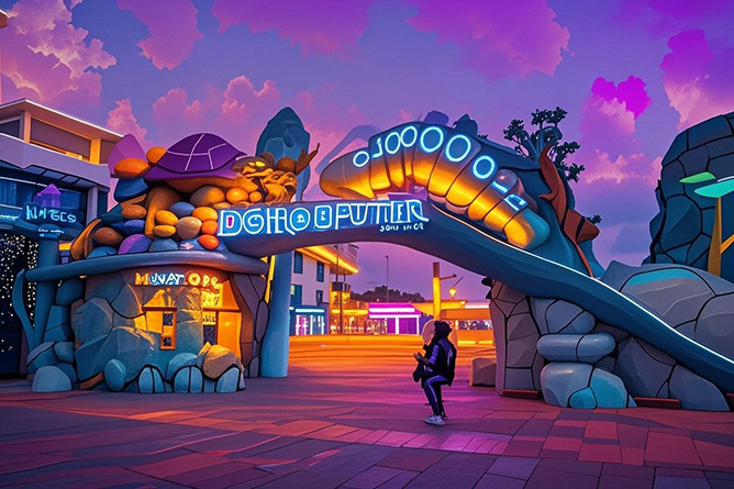 生態(tài)園大門