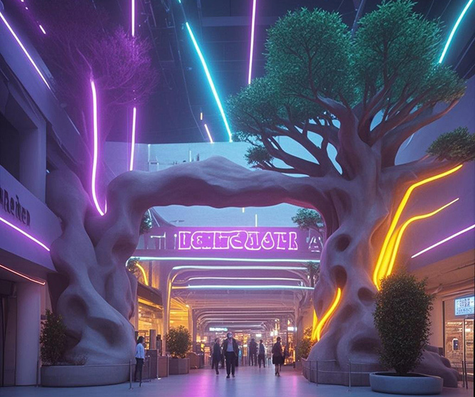 生態(tài)園大門