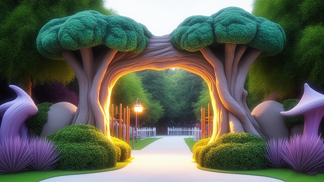 生態(tài)園大門