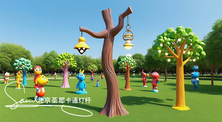 卡通燈桿