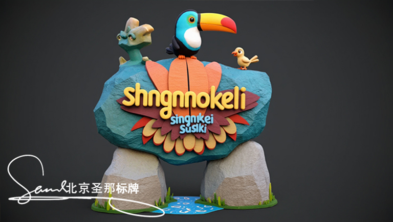 水泥仿木標(biāo)識牌