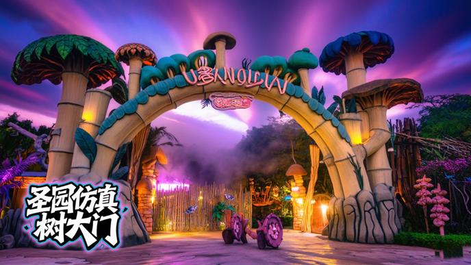 仿真樹(shù)大門(mén)