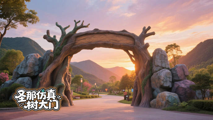 仿真樹(shù)大門(mén)