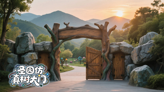 仿真樹(shù)大門(mén)