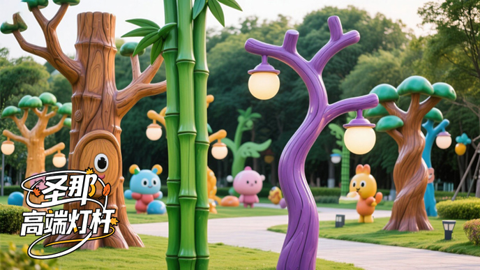 卡通燈桿