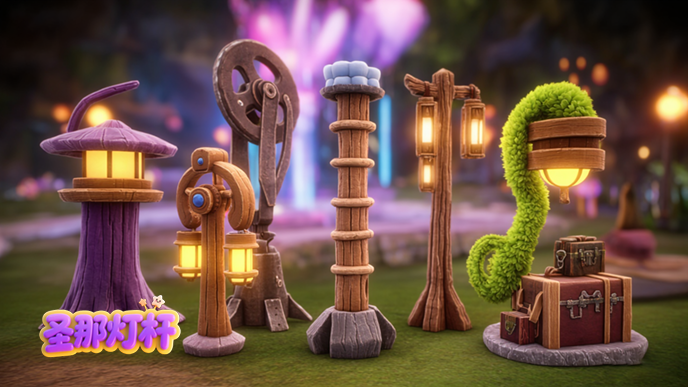 卡通燈桿